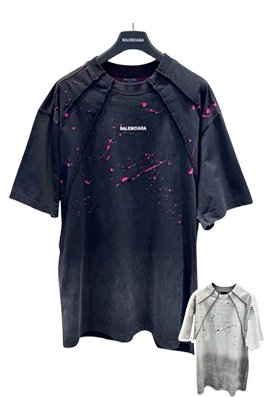 【バレンシアガタイプ】メンズ レディース 半袖Tシャツ aat23594