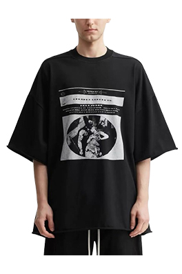 【リックオウエンスタイプ】メンズ レディース 半袖Tシャツ aat23646