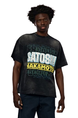 【SATOSHI NAKAMOTO】メンズ レディース 半袖Tシャツ aat23760