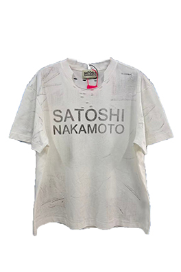 【SATOSHI NAKAMOTO】メンズ レディース 半袖Tシャツ aat23761