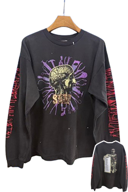 【セント マイケル】メンズ レディース 長袖 Tシャツ aat23773