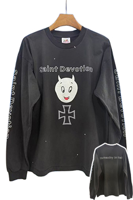 【セント マイケル】メンズ レディース 長袖 Tシャツ aat23775