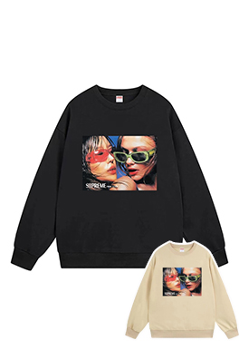 【シュプリームタイプ】メンズ レディース 長袖スウェットTシャツ aat23811