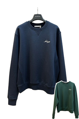 【アクネストゥディオズ】メンズ レディース 長袖スウェットTシャツ aat23827
