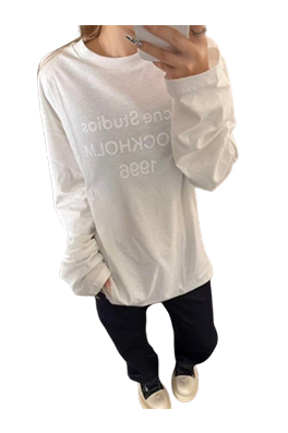 【アクネストゥディオズ】メンズ レディース 長袖 Tシャツ aat23851