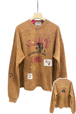 【SSSAINT LOUIS】メンズ レディース 長袖スウェットTシャツ aat23881