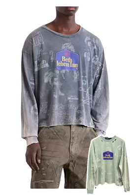 【PALY HOLLYWOOD】メンズ レディース 長袖 Tシャツ aat23882
