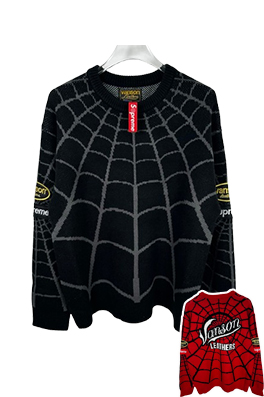 【シュプリームタイプ】×【VANSON SPIDER】メンズ レディース ニット　セーター aat23930