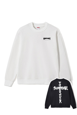 【シュプリームタイプ】メンズ レディース 長袖スウェットTシャツ aat23955