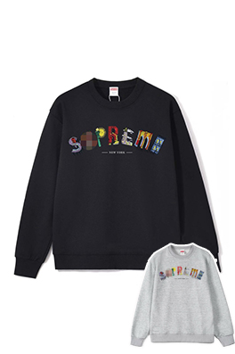 【シュプリームタイプ】メンズ レディース 長袖スウェットTシャツ aat23958