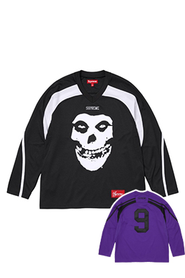 【シュプリームタイプ】×【THE MISFITS】メンズ レディース 長袖 Tシャツ aat24000