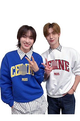 【セリーヌタイプ】メンズ レディース 長袖スウェットTシャツ aat24056