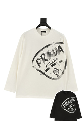 【プラダタイプ】メンズ レディース 長袖 Tシャツ aat24073