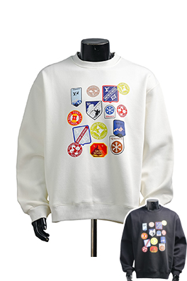 【ヴィトンタイプ】メンズ レディース 長袖スウェットTシャツ aat24085