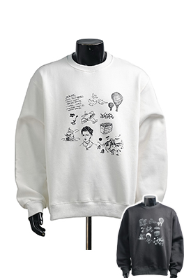 【ヴィトンタイプ】メンズ レディース 長袖スウェットTシャツ aat24087
