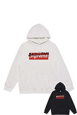 【バレンタイプ】 x 【シュプリームタイプ】フード Tシャツ パーカー aat24130