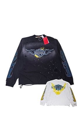 【SECNDSLF】×【MASATO KAWAJO】メンズ レディース 長袖 Tシャツ aat24219