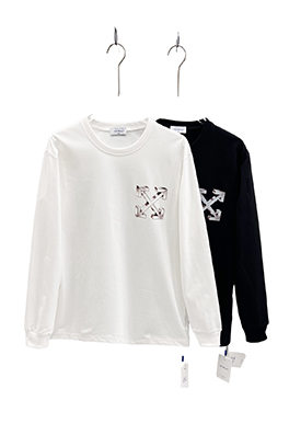 【オフホワイトタイプ】メンズ レディース 長袖 Tシャツ aat24266