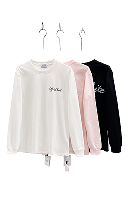 【オフホワイトタイプ】メンズ レディース 長袖 Tシャツ aat24267