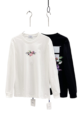 【オフホワイトタイプ】メンズ レディース 長袖 Tシャツ aat24268