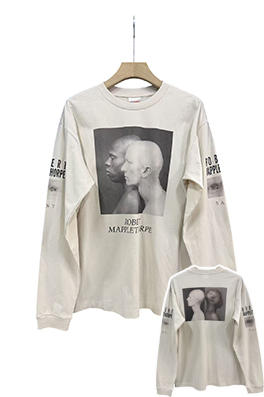 【セント マイケル】×【ROBERT MAPPLETHORPE】メンズ レディース 長袖 Tシャツ aat24323