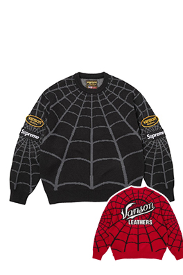 【シュプリームタイプ】×【VANSON LEATHERS】メンズ レディース ニット　セーター aat24331