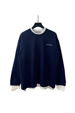 【アクネストゥディオズ】メンズ レディース 長袖スウェットTシャツ aat24405