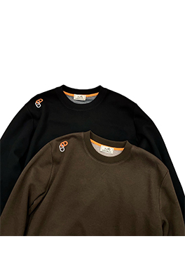 【エルメスタイプ】メンズ  長袖スウェットTシャツ aat24422