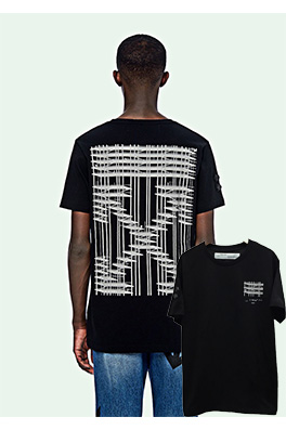 【オ*ホワイト OFF WHITE】3M反射光 19FW INDUSTRIAL S/S T-SHIRT 高品質メンズ レディース 半袖Tシャツ aat8161