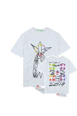 【オ*ホワイト OFF WHITE】メンズ レディース 半袖Tシャツ aat8233