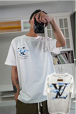 【ルイヴ*ト* L*uis Vuitt*n】高品質  メンズ レディース 半袖Tシャツ aat8448