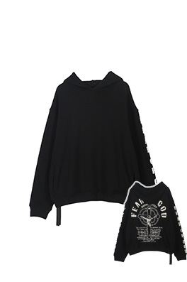 【フィアオブゴッド】メンズ レディース フード Tシャツ パーカー   aat9185