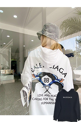 【バレンシアガ】 メンズファッション フード Tシャツ パーカー   aat9240