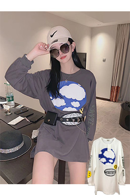 【HERLIAN】×【PARAGRAPH】メンズ レディース 長袖Tシャツ  aat9415