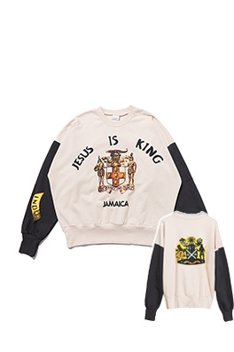 【JESUS IS KING】メンズ レディース 長袖　スウェットTシャツ  aat9428