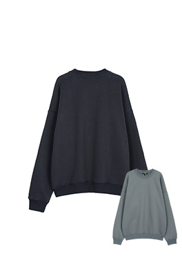 【イーザス】メンズ レディース 長袖　スウェットTシャツ   aat9525