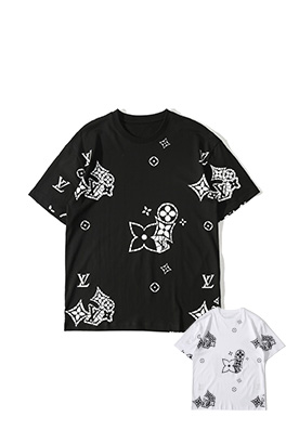 【ルイヴ*トン】 メンズ レディース 半袖Tシャツ    aat9586