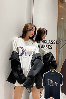 【ディオール】 メンズ レディース 半袖Tシャツ    aat9648