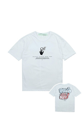 【オフホワイト】メンズ レディース 半袖Tシャツ aat9799