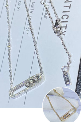 【メシか】18Kゴールド+南アフリカダイヤモンド　ネックレス アクセサリー    acc2883