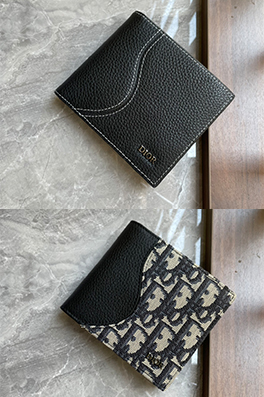 【ディオールタイプ】二つ折り財布 ファスナ付き メンズ レディース acc4233