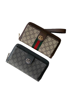 【グッチタイプ】Ophidia ファスナ付き 長財布  acc4962