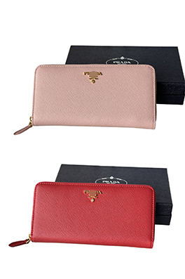 【プラダタイプ】ファスナ付き  長財布 acc7135