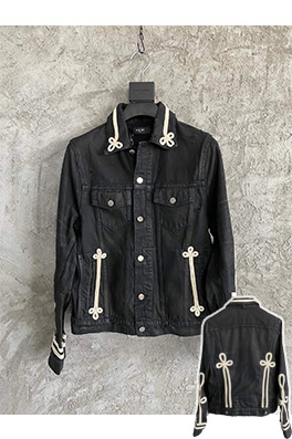 AMIRI アミリ ブラックデニムジャケット 【新品】 AMIRI(アミリ) デニムジャケット(メンズ) - 海外通販のBUYMA