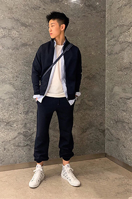 【ルイヴ*トン】セットアップ　ジャケット スウェット パンツ ajk3304