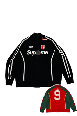 【シュプリームタイプ】×【UMBRO】メンズ レディース ニットジャケット　アウター ajk6562