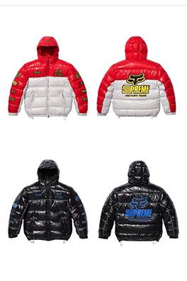 【シュプリームタイプ】×【FOX RACING】ダウンジャケット   ajk7540