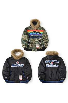【シュプリームタイプ】×【MITCHELL & NESS】中綿ジャケット  ajk7773