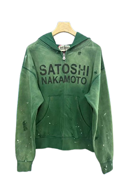【SATOSHI NAKAMOTO】パーカー フードジャケット ajk7921
