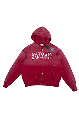 【SATOSHI NAKAMOTO】パーカー フードジャケット ajk8112